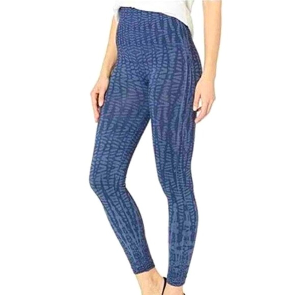 SPANX Blue Patterned Leggings